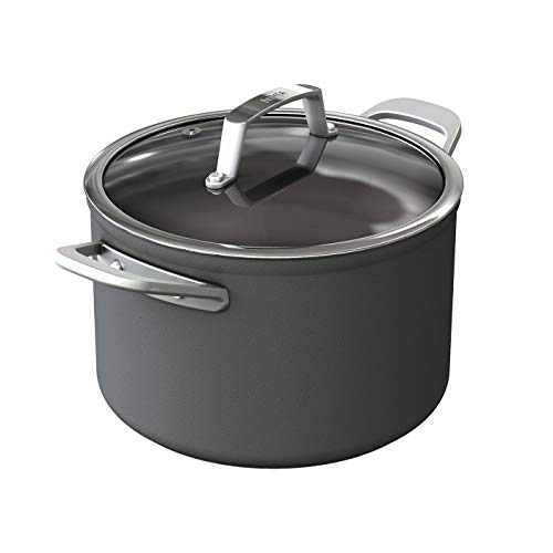 Ninja Foodi Zerostick Pentola Antiaderente, Coperchio In Vetro Di 22Cm, Antigraffio, Compatibile Con Piastra A Induzione, Lavastoviglie E Forno 260°C,