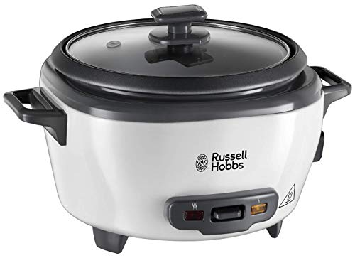 Russell Hobbs Cuociriso Medio 27030, Metallo, 300 W, 1,2 Kg, Bianco