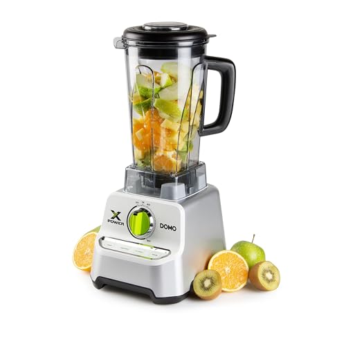 Domo Do747Bl Xpower - Frullatore In Plastica, 2 L, 1500 W, Colore: Bianco