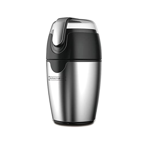 Royalty Line, Macinacaffè Elettrico 200W Rlcge2004 In Acciaio Inox, Serbatoio Trasparente Da 50G, Sistema Di Sicurezza, Ideale Per Caffè, Erbe E Noci,