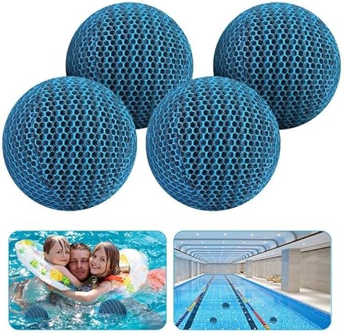 4 Pezzi Hot Tub Pool Scum Absorber-6 Cm Schiuma Riutilizzabile Per L'Eliminazione Di Palline Di Spugna, Spugna Assorbente Olio, Detergente Per Schiuma