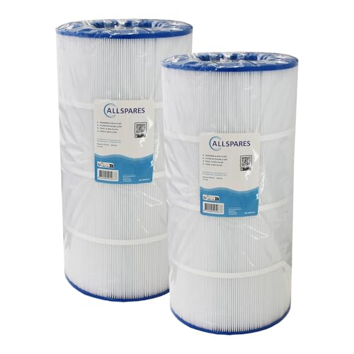 Allspares Filtro Acqua (2 Pezzi) Per Vasca Idromassaggio/Piscina, Adatto Per Waterair Cfr100 / 91003 / C-9699 (Diametro 252 X 505 Mm)