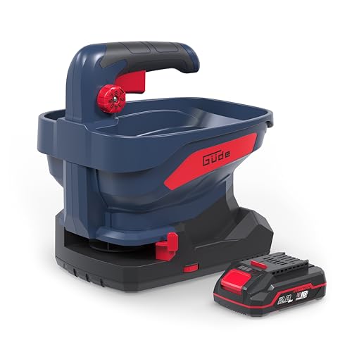 Güde Spargitore Universale A Batteria Gus 18 – 201 – 05 (18 V, Li-Ion, 5 M Di Larghezza, 6 Livelli Di Velocità, 8 Livelli Di Dispersione, 6 Angoli Di 