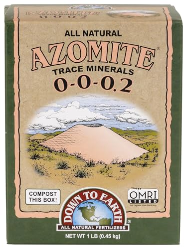 Down To Earth Azomite Polvere 0 – 0-0.02 Omri 0,5 Kilogram