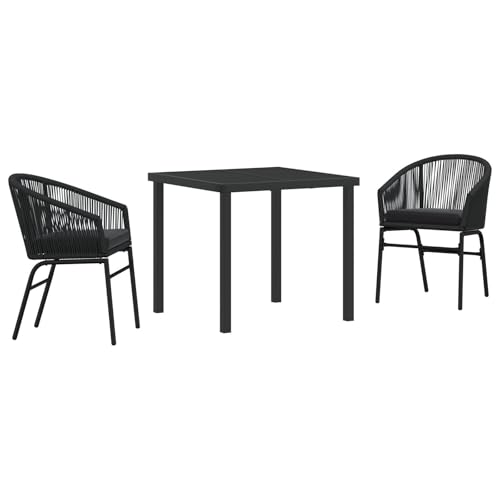 Vidaxl Set Da Pranzo Per Giardino 5 Pezzi In Rattan Poliestere Marrone