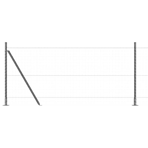 Vidaxl Posts Per Recinzione Con Piastre Di Base 52 Pezzi Ø32Mm 90Cm In Acciaio Galvanizzato