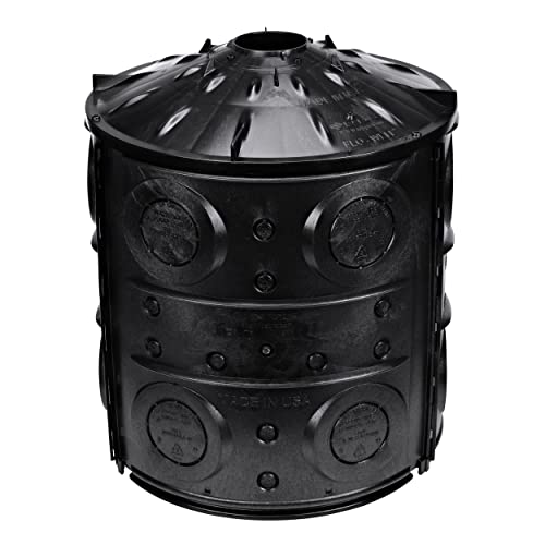 Nds Fwas24 189 Litri Flo Stormwater Dry Well System Kit Con 3 Pannelli Laterali E 1 Copertura, Ideale Per La Raccolta Dell'Acqua Piovana, Nero