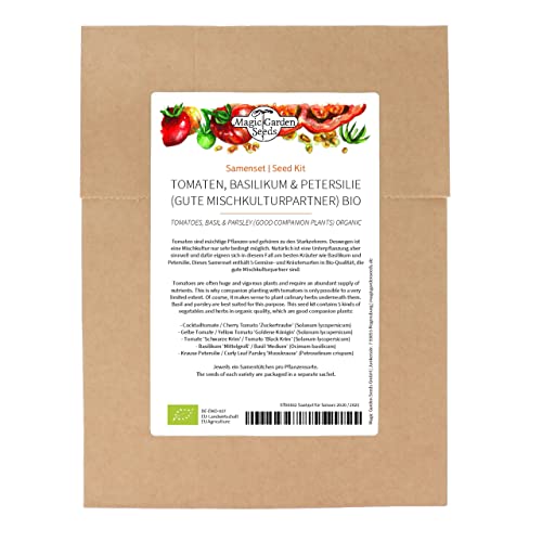 Pomodori, Basilico & Prezzemolo (Bio) - Set Di Semi Con 5 Piante Adatte Alla Coltivazione Mista