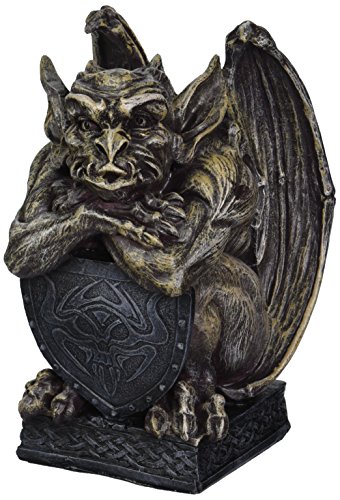 Design Toscano Cl3007 Statua Gargoyle Medievale Marauder, Grigio, 11.5X11.5X16.5 Cm
