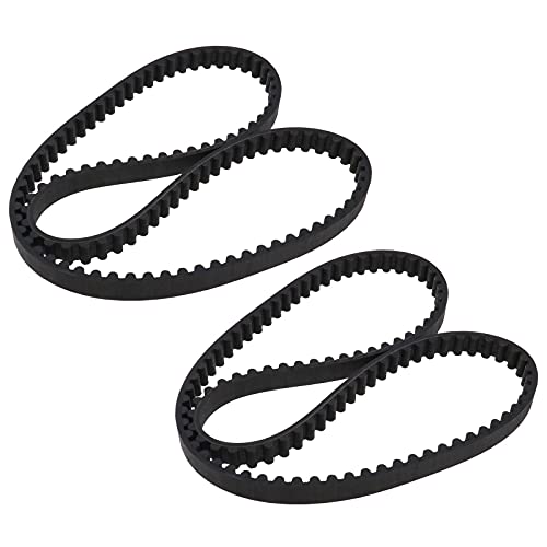 Ecsing 2 Cinghie Per Tosaerba Htd856-8M-12 Compatibili Con Stiga 105 Combi Deck 9585-0165-01 In Gomma Nera Fibbia Chiusa