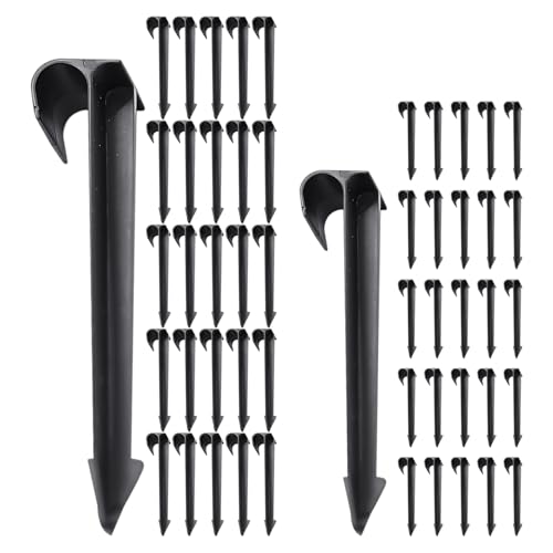 50 Pali Fissi Da Terra, Pali Da Terra Per Aiuole, Picchetti Fissi Per Prato Da Giardino, Chiodi Di Sicurezza Per Il Terreno, Forniture Per Orto