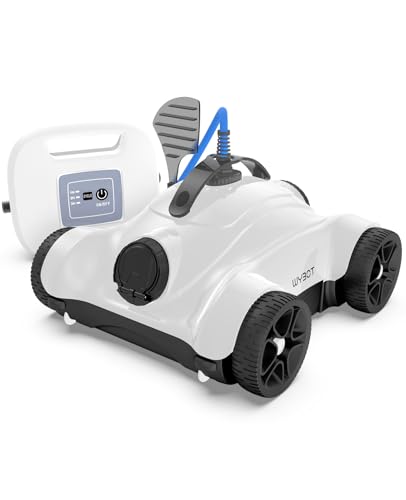 Wybot Grampus 400 Robot Piscina, Aspirazione Ad Alta Efficienza Da 150W, Doppio Motore, Pulizia Programmata, Regolazione Multi-Angolo Degli Ugelli, Ad