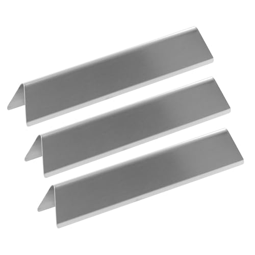 7635 - Distributore Di Fiamma In Acciaio Inox Per Weber Spirit 200, Spirit E-210 E-220 S-210 S-220 (Con Comandi Anteriori), 38,9 Cm, Copertura Del Bru