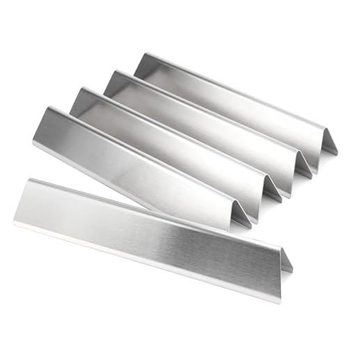 Bbq-Yummy 7636 - Barre In Acciaio Inox Per Weber Spirit I & Ii E/S-310 320 330 Series, 38,8 Cm, Copertura Del Bruciatore Per Weber Spirit 300 Serie, R