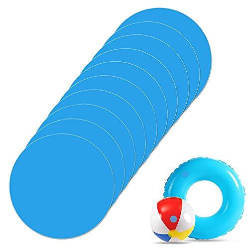 Gocroween 10 Toppe Autoadesive Di Riparazione Per Piscine E Piscine, In Pvc, Per Riparazioni Della Piscina, In Vinile