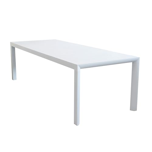 Gardeness Tavolo In Alluminio Per Esterno Allungabile 135/180X70X76 Boston - White