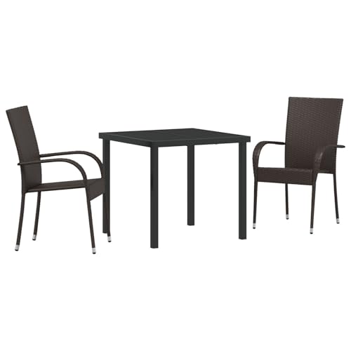 Vidaxl Set Da Pranzo Da Giardino 5 Pezzi In Rattan Grigio