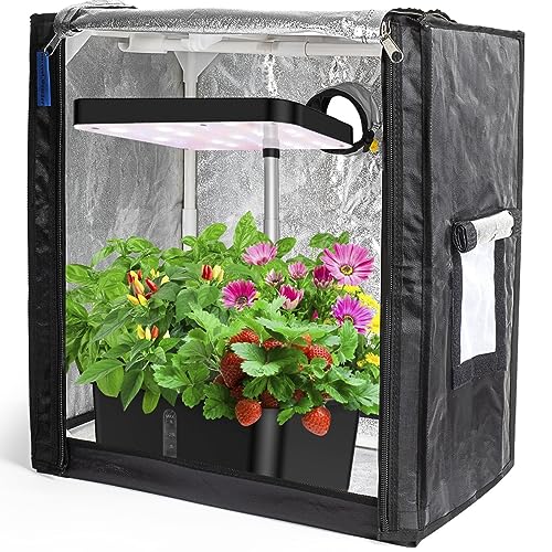 Potlab Piccola Tenda Per Coltivazione Aerogarden, Mini Tenda Per Coltivazione Idroponica, Recinzione Di Protezione Per Giardino Di Erbe Aromatiche Int