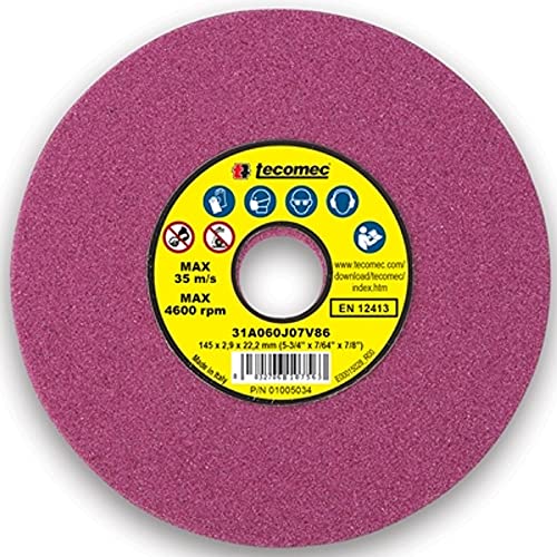 Tecomec Mola Ø 145 Per Affilatrici K00204005,Corallo,3,2 Mm