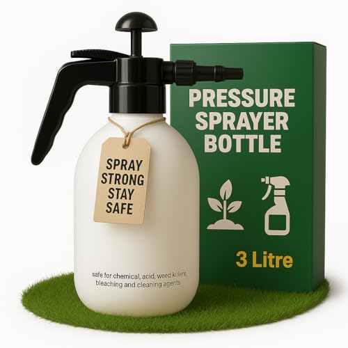 Asc 3L Chimico Resistente Pressione Spruzzatore - Pompa Azione - Valet Fai Da Te Ecc - Per Acid, Bleach, Erbicida, Aspirapolveri Ecc