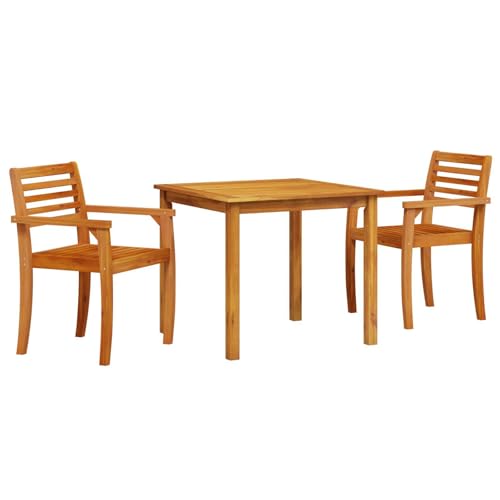 Vidaxl Rustikale Akazienholz Gartenstühle Set Aus 2 Bequemer Armstuhl Für Patio Balkon Outdoor Dining Stilvolle Sitzgelegenheit Langlebiges Möbelstück
