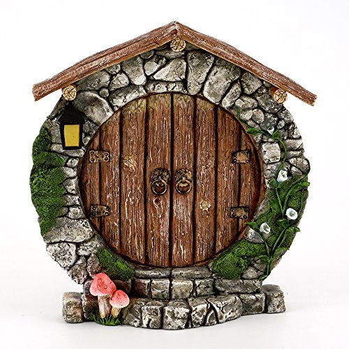 Top Collezione 13,3 Cm Miniature Fairy Garden & Terrario Charming Round Door Decor, Small