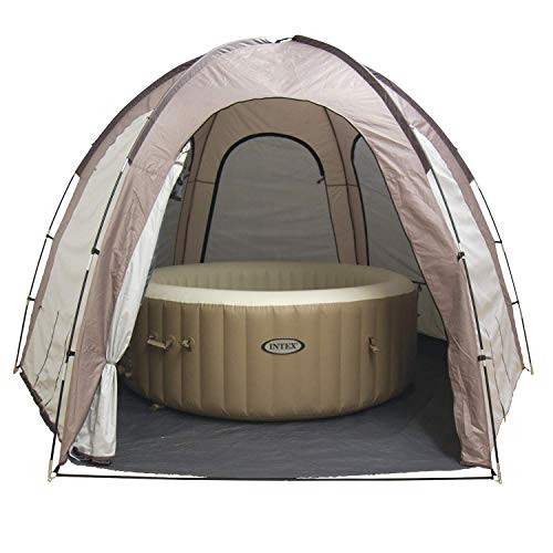 Tetto Idromassaggio Steinbach - 036430 - Tetto Per Vasche Idromassaggio Fino A Circa Ø 239 X 71 Cm - Con Aperture Di Servizio Per Unità Tecnica - 350