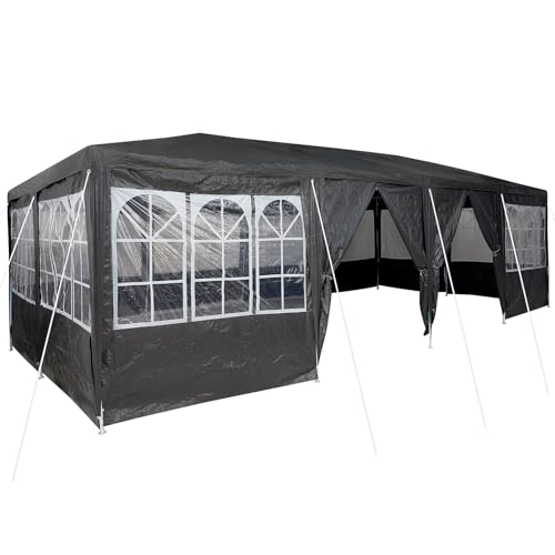 Vidaxl Tenda Da Festa Con 12 Pareti Laterali Antracite 8X4 M Pe