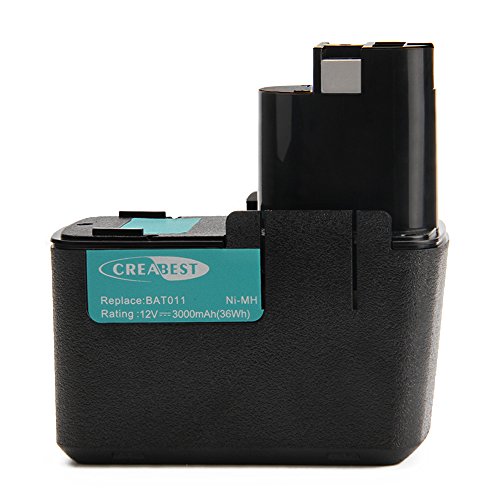 Creabest 12V 3.0Ah Batteria Per Bosch 3300K Bat011 Bh1214H Psb 12Vsp-2 Psr 120 Psr 12Ves-2 Gbm 12V Gli 12V Gsb 12 Vse-2 Gdr 12V Gsr 12V 2607335055 260