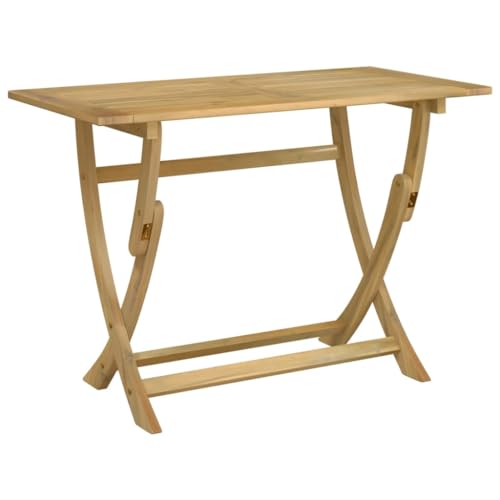 Vidaxl Tavolo Da Giardino Pieghevole 110X55X75Cm Legno Massello Acacia