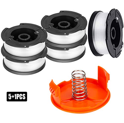 Liuer 6 Pacchi Rocchetto Filo Para Tagliabordi Black Decker Bobina Di Ricambio Per Tagliaerba Automatica Nylon Falciatrice Di Ricambio St4525-Qs Stc18
