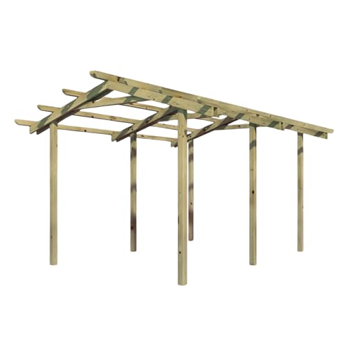 Mondo Viro Tettoria "Barchessa" In Legno Di Pino Massello Naturale Mt 3,6X4,5 2,5H
