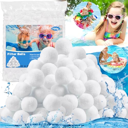 Mulevip Sfere Filtranti Piscina 700G Sfere Per Filtro Piscina,Sfere Filtranti Per Piscina,Palline Per Filtro Piscina Sostituisce 25Kg Di Sabbia Ultra