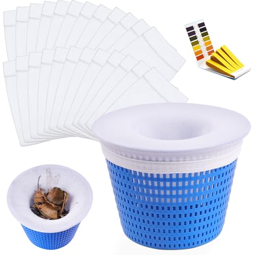 Aqhui Calze Per Skimmer Piscina, Calzini Skimmer Piscina Riutilizzabile, Calza Skimmer Filtrazione Fine In Nylon Elastico, Calze Skimmer Piscina Si Ap