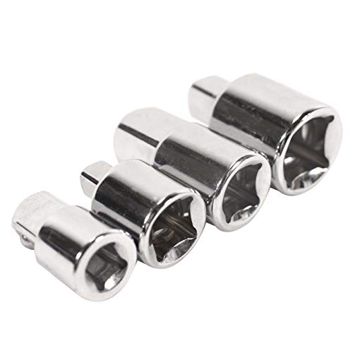 Digiflex Adattatori Portainserti Chiave A Cricchetto Convertitori Utensili Riduttori 4 Pz Set Da 1/2" 3/8" 1/4"