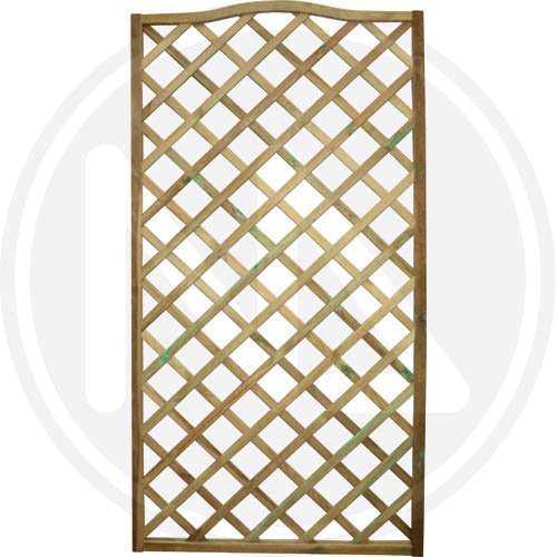 Pannello Grigliato "Onda Grande" In Legno Impregnato 90X180H Cm.