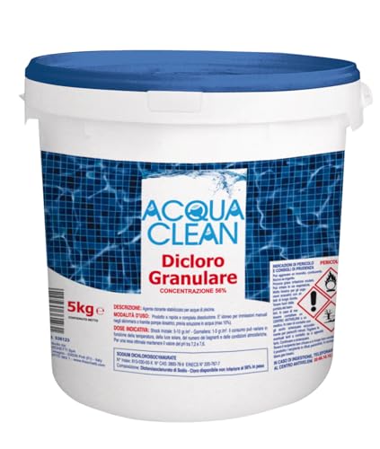 Dicloro Granulare Kg. 10 Acqua Clean Per Piscine