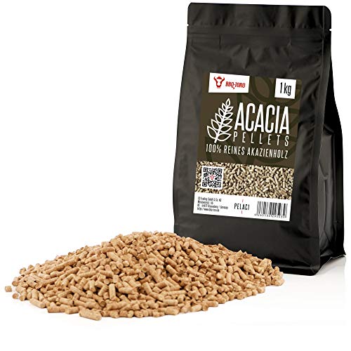 Bbq-Toro Pellet Di Acacia 100% Legno Naturale Per Grill, Affumicatore, Forno Per Pizza E Sistemi Di Riscaldamento