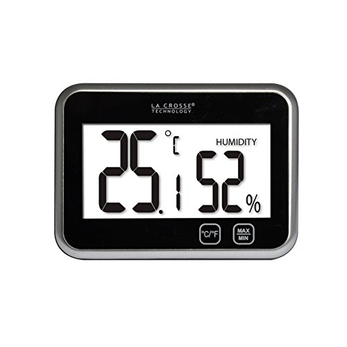 La Crosse Technology La Wt133-Bla Thermo/Hygro-Noir, 95 X 70 X 20 Mm