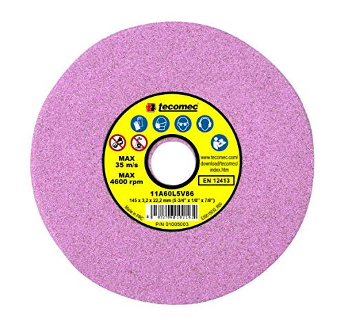 Tecomec Mola Per Affilatrici Super Jolly -Jolly Star - Compact - Jollyevo - Jolly 01005003,Corallo,3,2 Mm