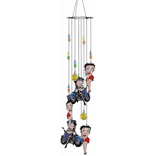 Spoontiques Metallo Betty Boop Biker Wind Chime