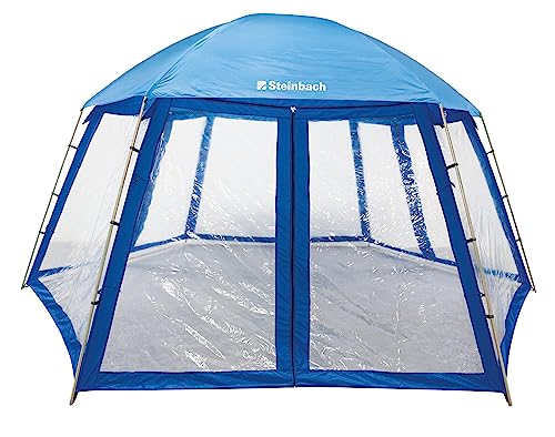 Steinbach 36425 - Tenda Copri Piscina In Materiale Impermeabile, Con Finestra, 600 X 520 X 280 Cm