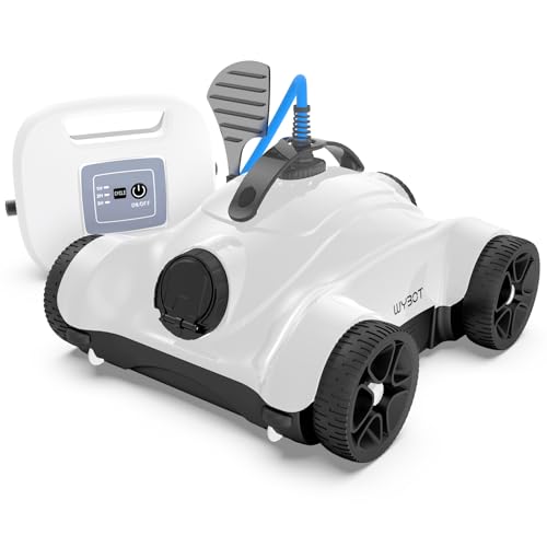 Wybot Robot Per Piscina, Pulitore Automatico Per Piscina Con Potente Pulizia, Con Due Motori Motori, Ipx8 Impermeabile (Bianco)