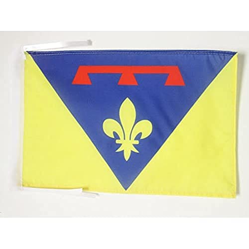 Bandiera Varo 45X30Cm - Bandierina Dipartimento Di Var - Francia 30 X 45 Cm Cordicelle - Az Flag
