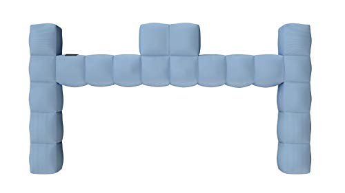 Pigro Felice 921989-Azurblue Modul'Air Luxury Inflatable Double Top Backrest Piscina Galleggianti, Blu Azur
