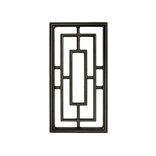 Nuvo Iron Inserto Decorativo Per Recinzioni, Cancelli, Casa, Giardino - Rettangolare, 22,9 X 43 Cm, Nero