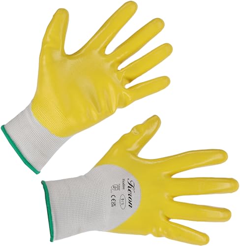 Keron Guanto Flexline, T. 9 Nitrile, Giallo