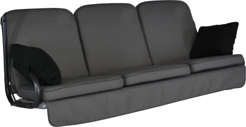 Angerer Cuscini Per Dondolo Primero Style 3 Posti, Design Style Grigio (Senza Dondolo)