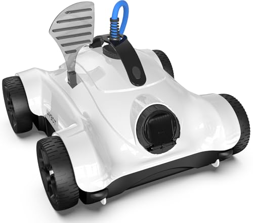 Wybot Robot Per Piscina, Pulitore Automatico Con Motore Doppio Da 150 W, 3 Cicli Di Pulizia (1/2/3H), Aspiratore Per Piscine Fino A 30°