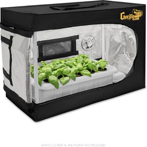 Gorilla Clone Tent | Tenda Da Coltivazione Idroponica Riflettente Completa Per Piantine E Piante Di Clonazione, Con Finestre, Condotti A Doppio Serrag